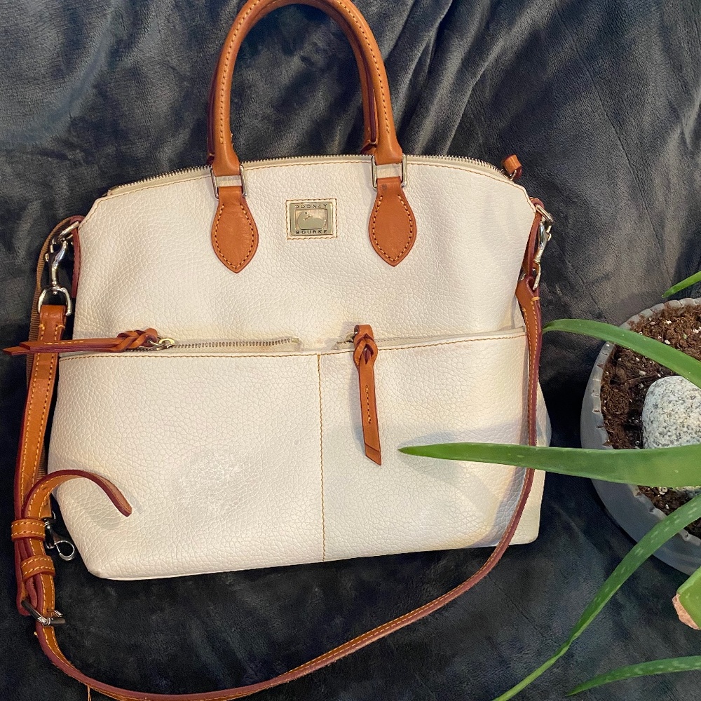 Vintage Dooney & Bourke Dillen Double Pocket Satchel